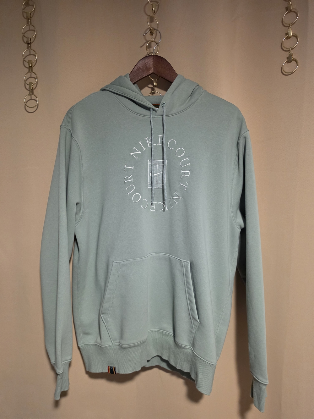 Nike Mint Green Pullover Hoodie with Court Logo